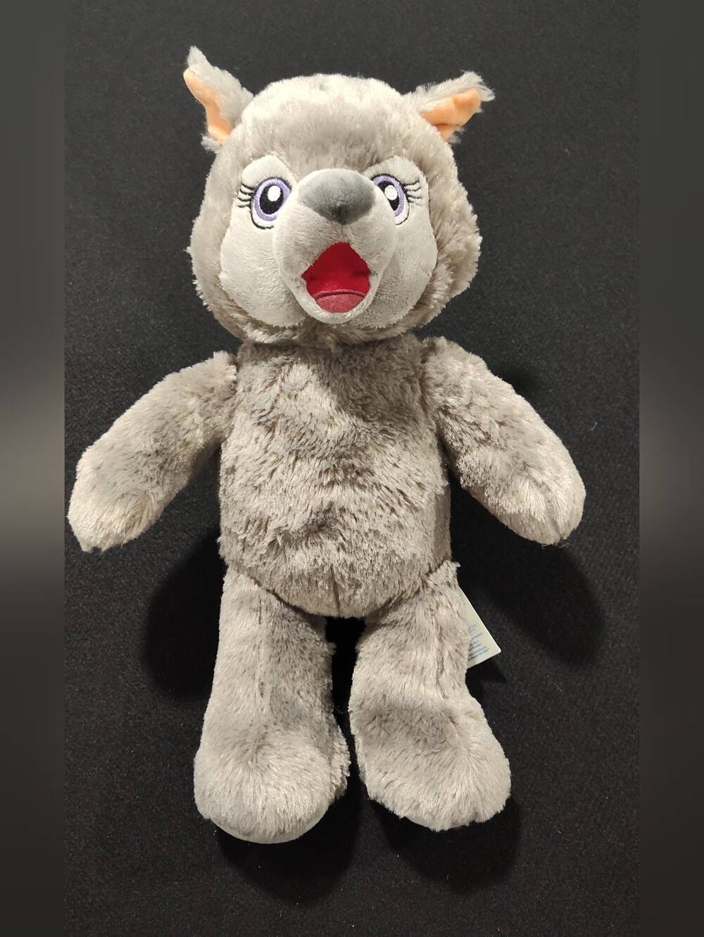 Build a Bear Workshop VIOLET THE WOLF Plush Stuffed Animal Great Wolf Lodge 16”